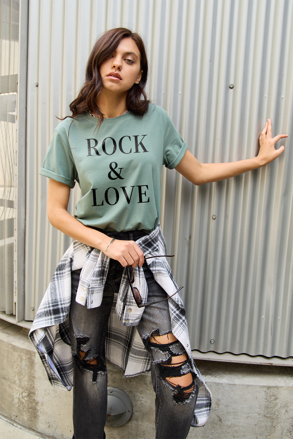 Simply Love ROCK ＆ LOVE Short Sleeve T-Shirt