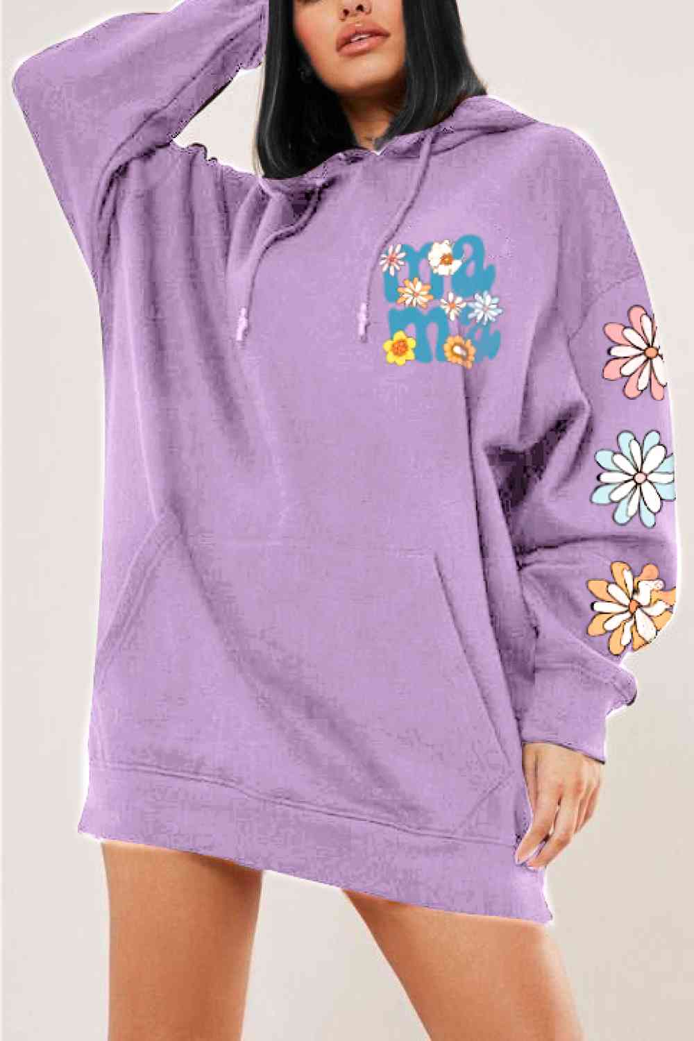 Simply Love Simply Love MAMA Graphic Dropped Shoulder Hoodie