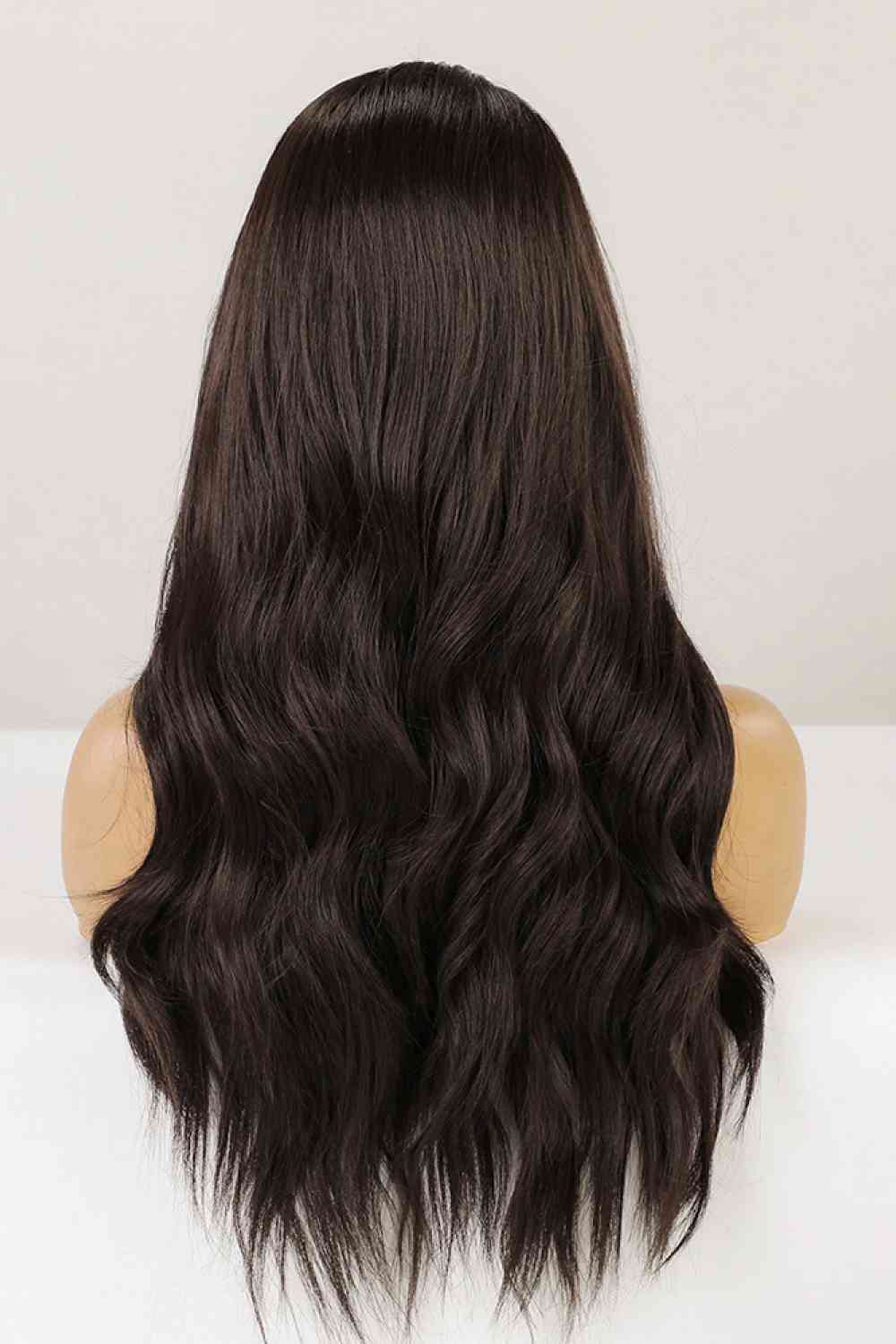 13*2" Lace Front Wigs Synthetic Long Wave 26" Heat Safe 150% Density in Brown