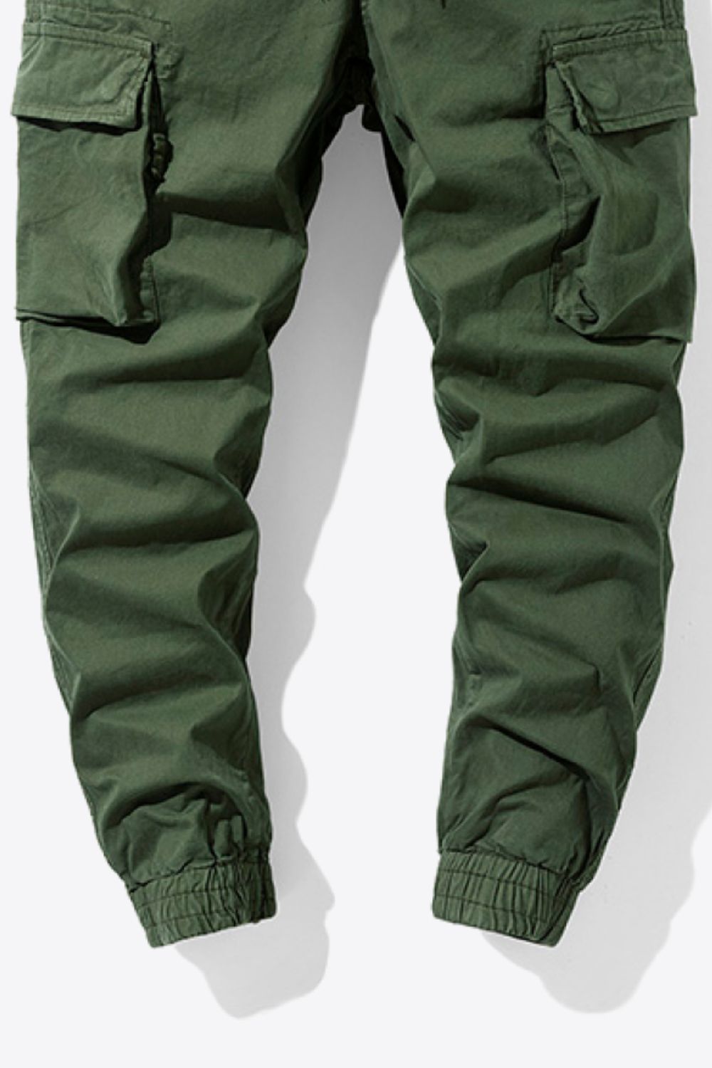 Men's Drawstring Elastic Waist Cargo Joggers Trendsi