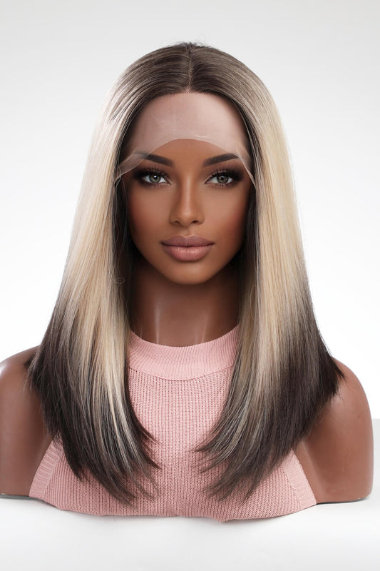 13*2" Lace Front Wigs Synthetic Long Straight 16" 150% Density Trendsi