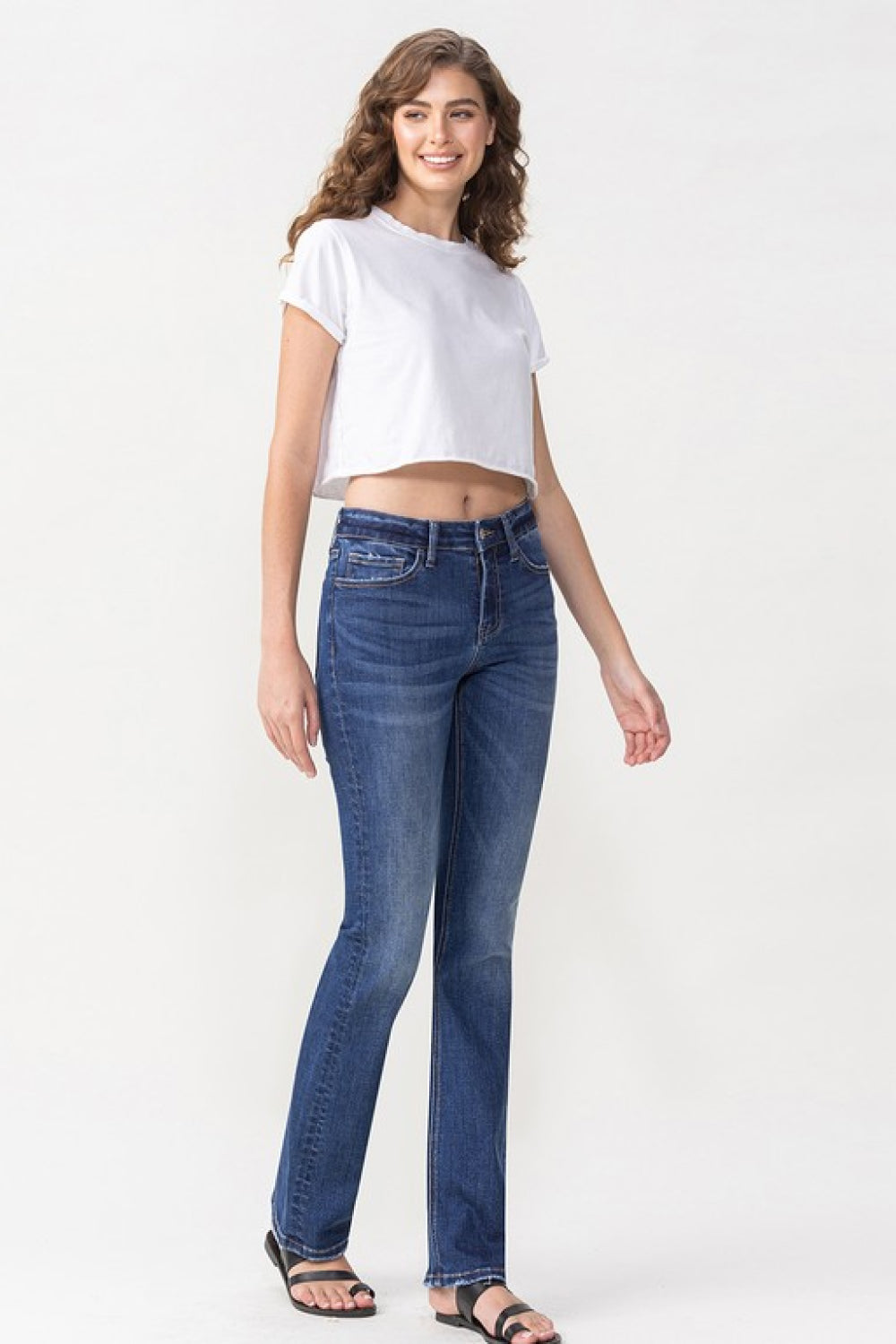 Lovervet Rebecca Midrise Bootcut Jeans Trendsi