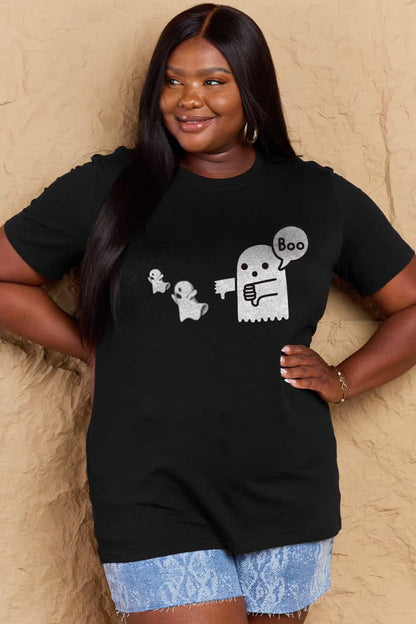 Simply Love BOO Graphic Cotton T-Shirt