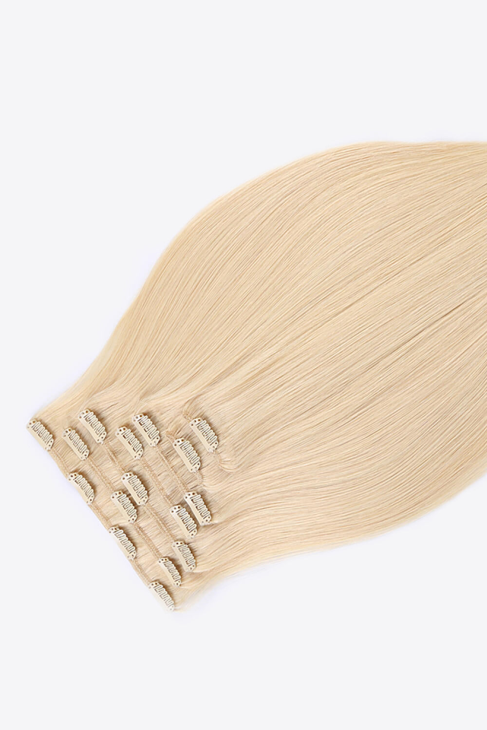 20" 120g Clip-in Hair Extensions Indian Human Hair in Blonde Trendsi