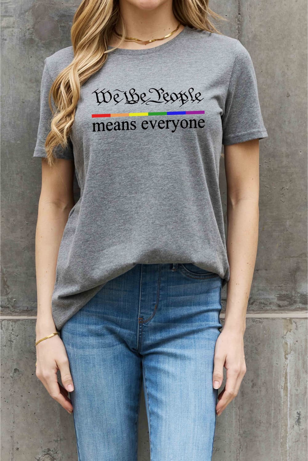 Simply Love MEANS EVERYONE Graphic Cotton Tee