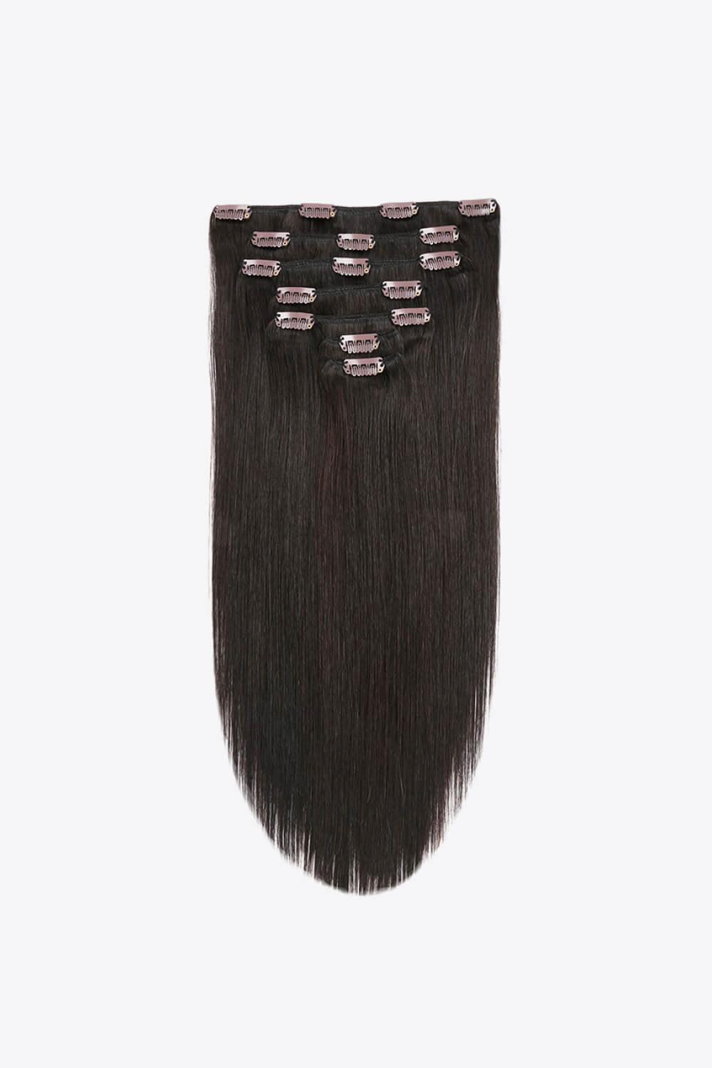 18" 120g Clip-In Hair Extensions Indian Human Hair Trendsi