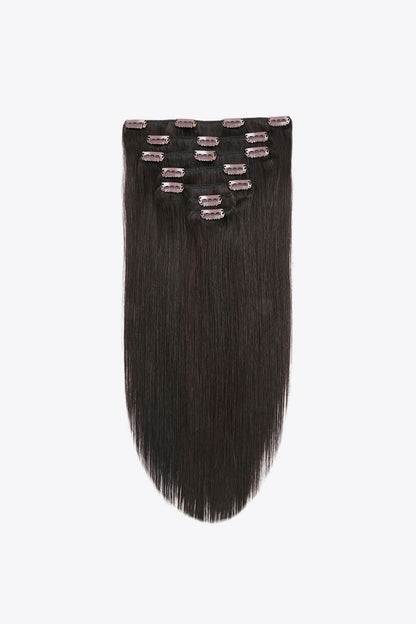 18" 120g Clip-In Hair Extensions Indian Human Hair Trendsi