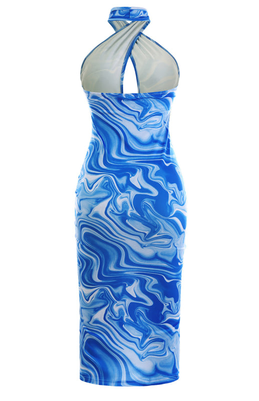 Ladies Fashion Sexy Backless Halter Dress kakaclo