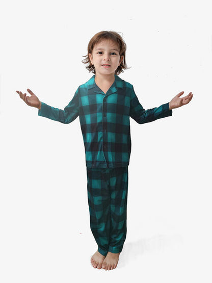 Boys Plaid Shirt and Pants Set