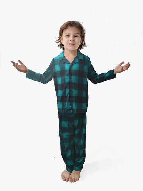 Boys Plaid Shirt and Pants Set