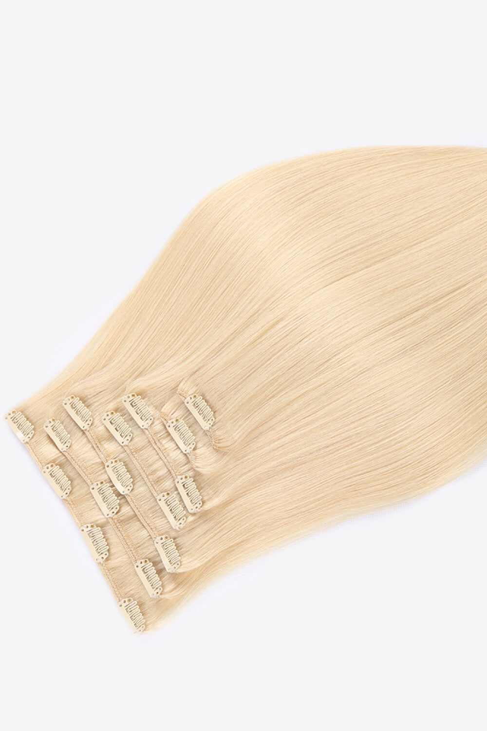 18" 120g Clip-In Hair Extensions Indian Human Hair in Blonde Trendsi