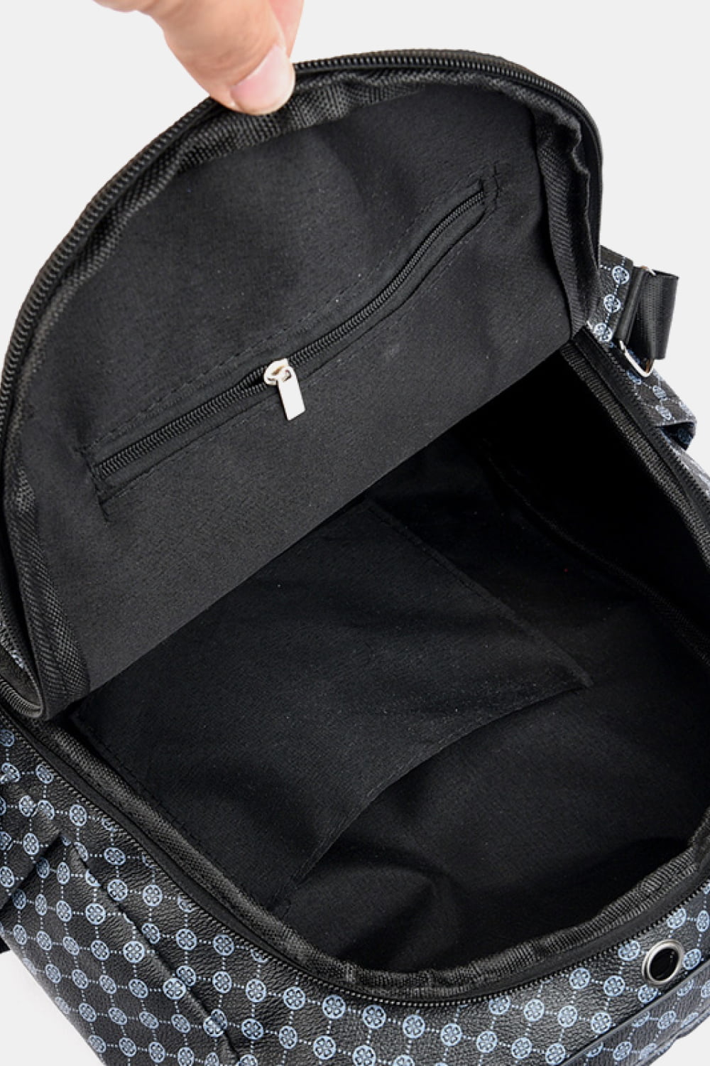 Printed PU Leather Backpack