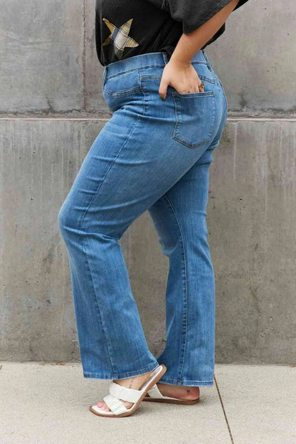 Judy Blue Lolita  High Waist Pull On Slim Bootcut Jeans