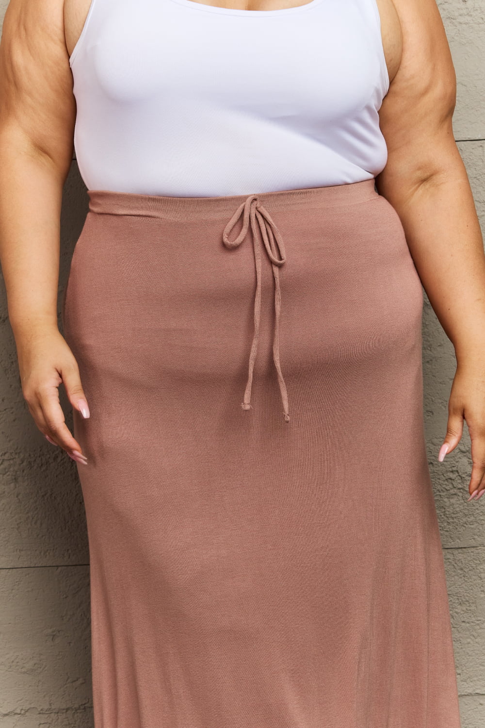 Culture Code For The Day Flare Maxi Skirt in Chocolate