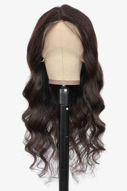 20" 13x4 Lace Front Body Wave Human Virgin Hair Wig Natural Color 150% Density