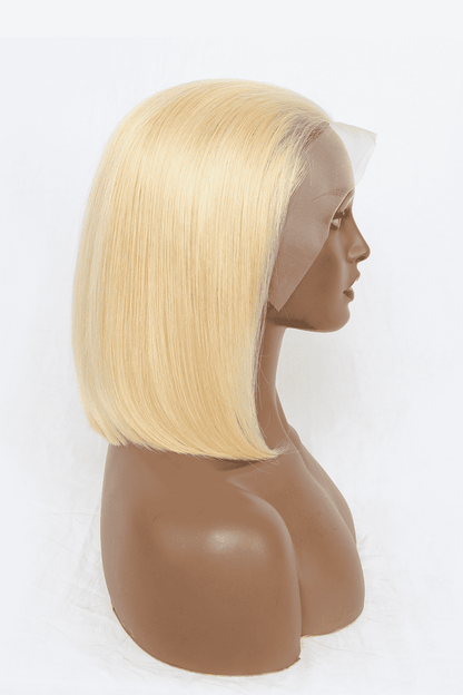 12" 160g #613 Lace Front Wigs Human Hair 150% Density Trendsi