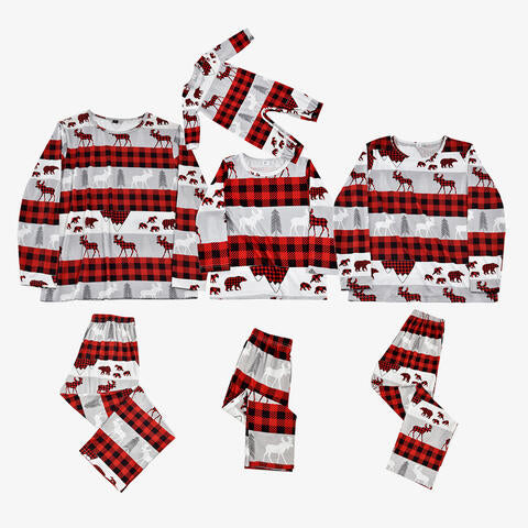 Men's Reindeer & Plaid Top and Pants Set