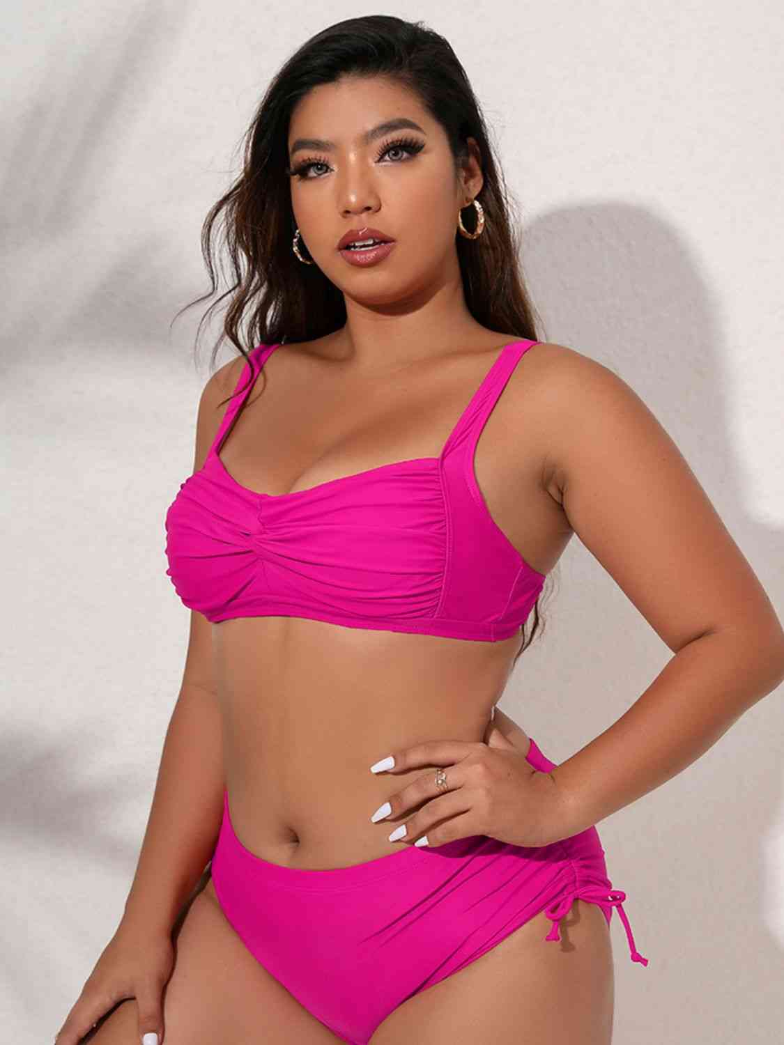 Twist Front Tied Bikini Set