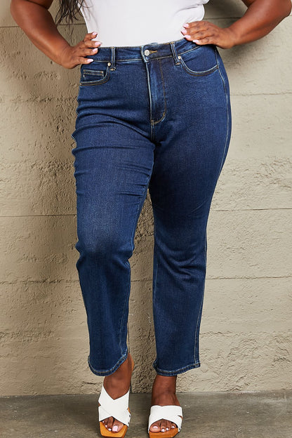 Judy Blue Kailee Tummy Control High Waisted Straight Jeans