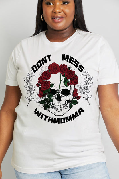 Simply Love DON‘T MESS WITH MOMMA Graphic Cotton Tee