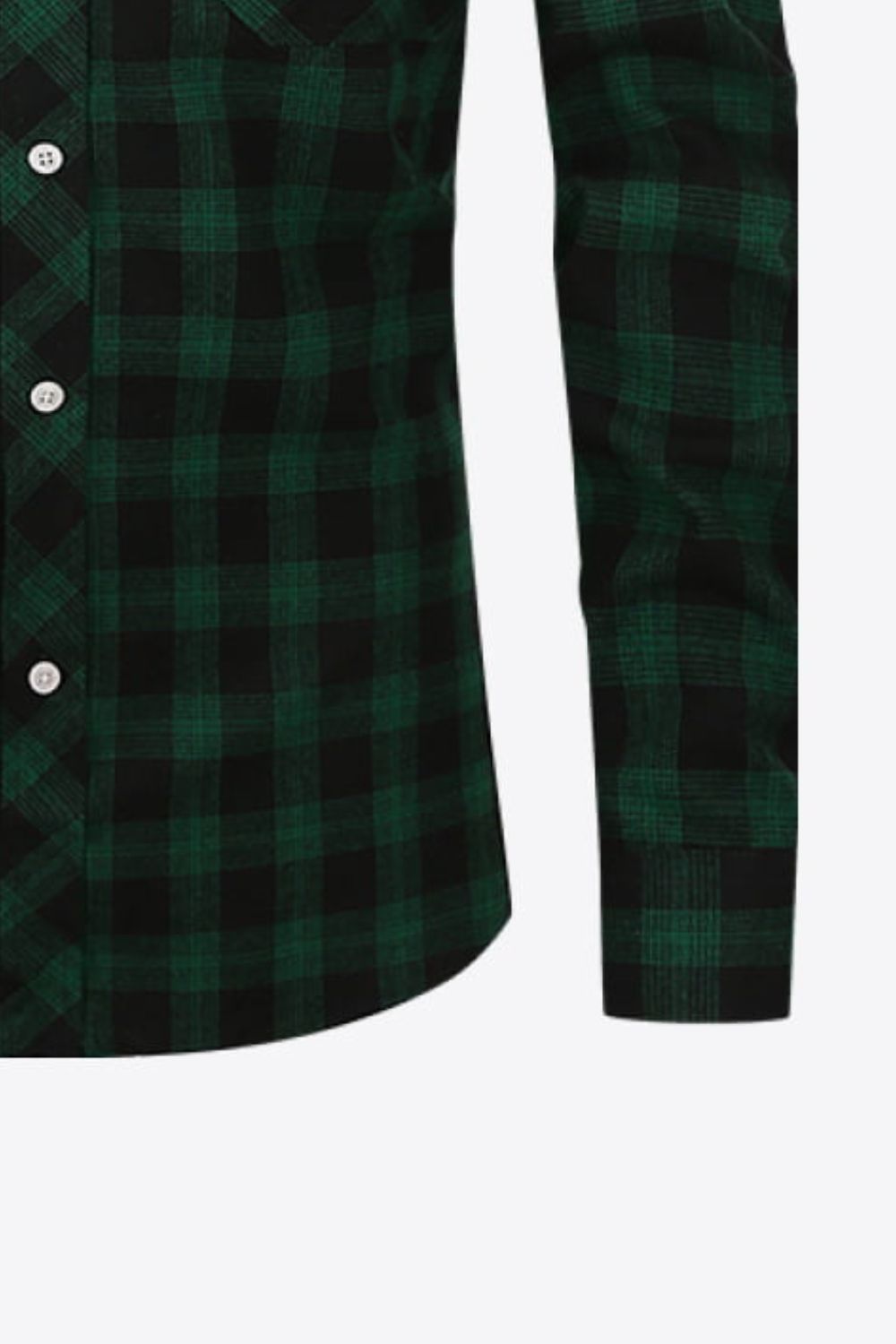 Men's Plaid Button-Up Long Sleeve Shirt Trendsi