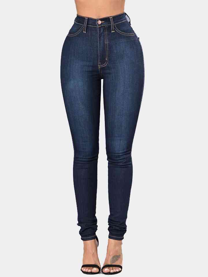 Buttoned Skinny Jeans