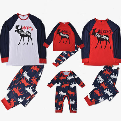 MERRY CHRISTMAS Graphic Top and Reindeer Pants Set