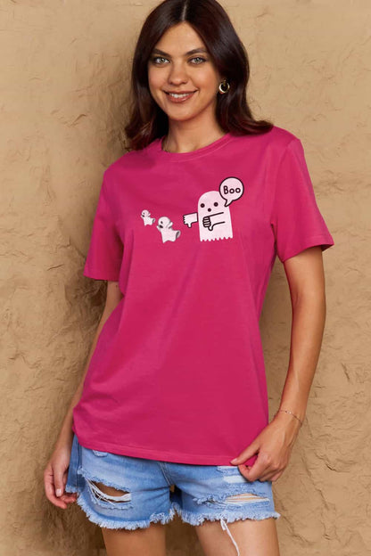 Simply Love BOO Graphic Cotton T-Shirt