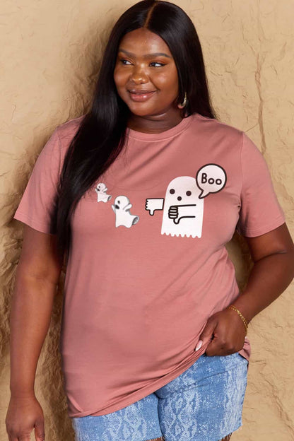 Simply Love BOO Graphic Cotton T-Shirt