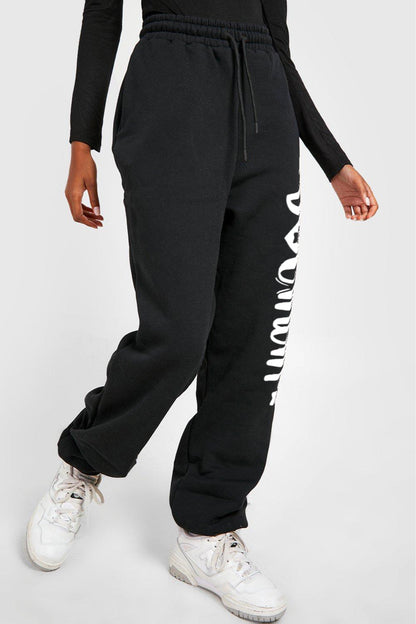 Simply Love Simply Drawstring DOG MAMA Graphic Long Sweatpants