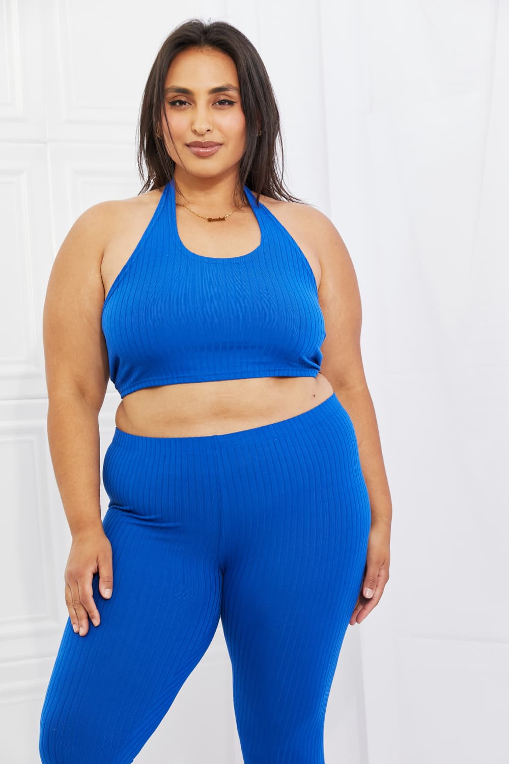 Capella On The Daily Halter Crop Top and Leggings Set