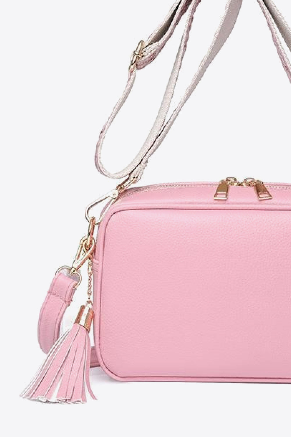 PU Leather Tassel Crossbody Bag Trendsi