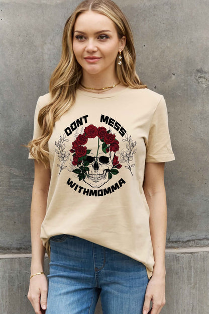 Simply Love DON‘T MESS WITH MOMMA Graphic Cotton Tee