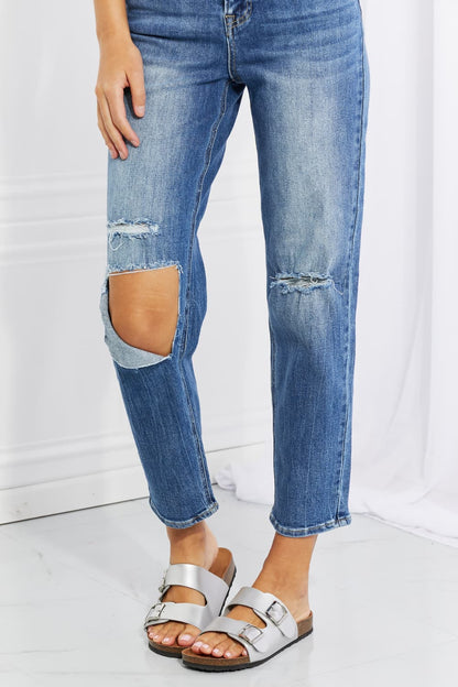 Emily High Rise Relaxed Jeans Trendsi