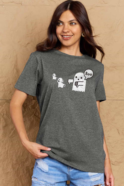 Simply Love BOO Graphic Cotton T-Shirt