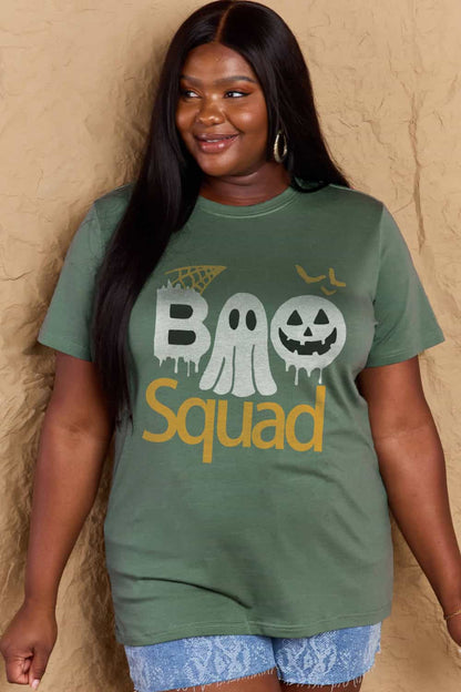 Simply Love BOO SQUAD Graphic Cotton T-Shirt