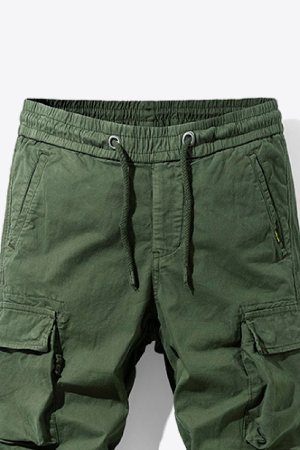 Men's Drawstring Elastic Waist Cargo Joggers Trendsi