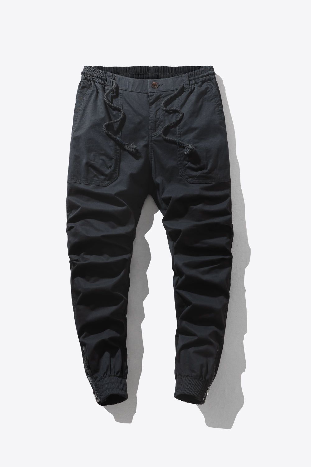 Men's Drawstring Waist Cargo Joggers with Pockets Trendsi