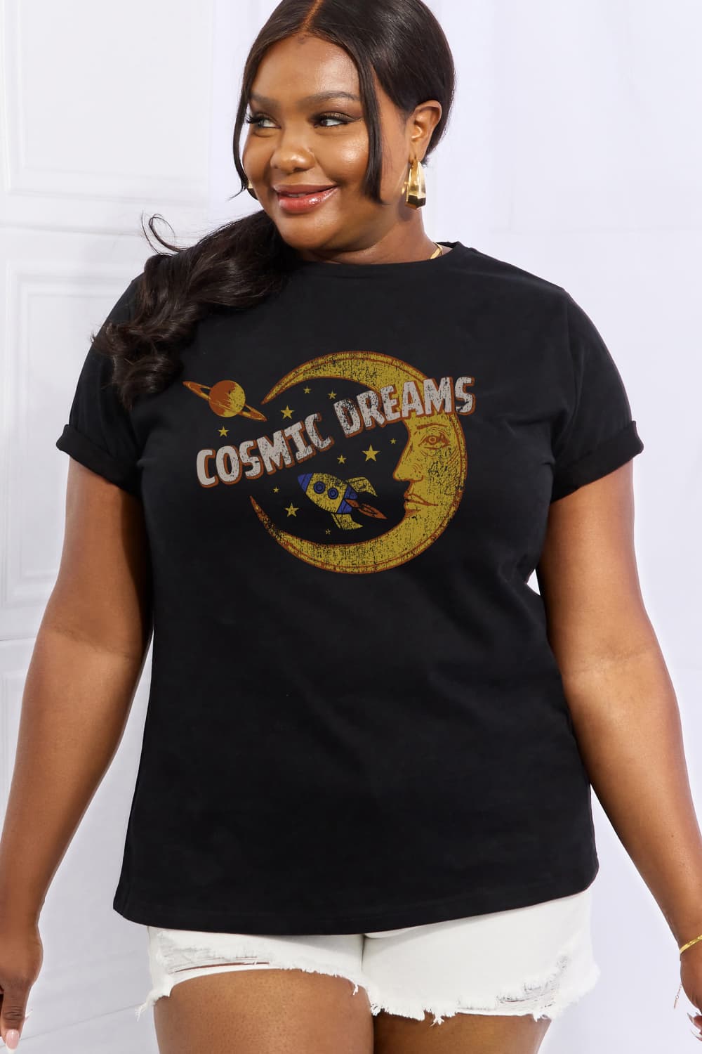 Simply Love COSMIC DREAMS Graphic Cotton Tee