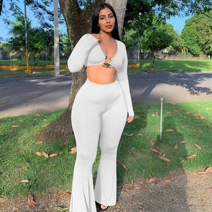 Ribbed Flare Pants Set Lola’s Hidden Gem