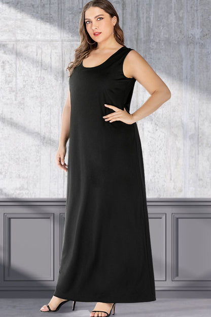 Gem Plus+ Scoop Neck Maxi Tank Dress