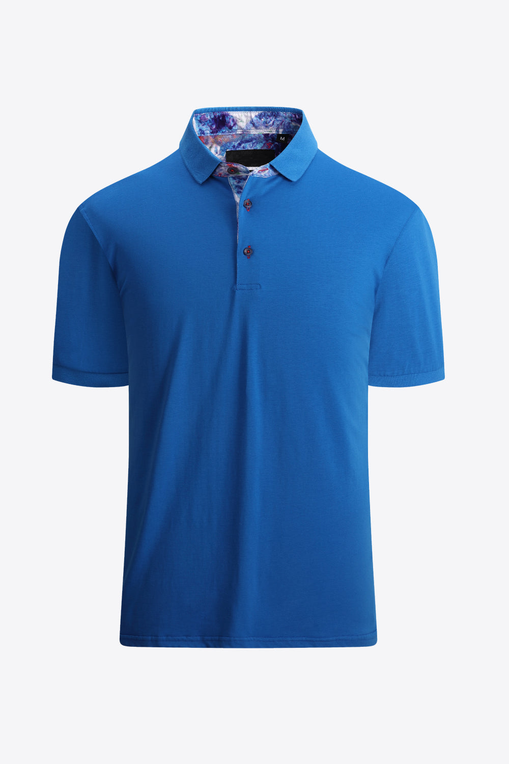 Men's Quarter-Button Short Sleeve Polo Shirt Trendsi