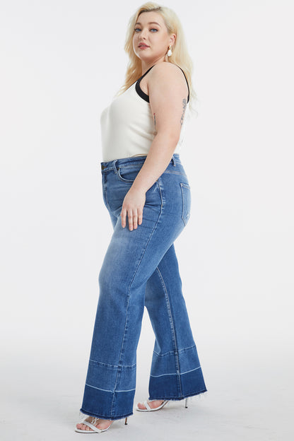 BAYEAS High Waist Cat's Whisker Wide Leg Jeans