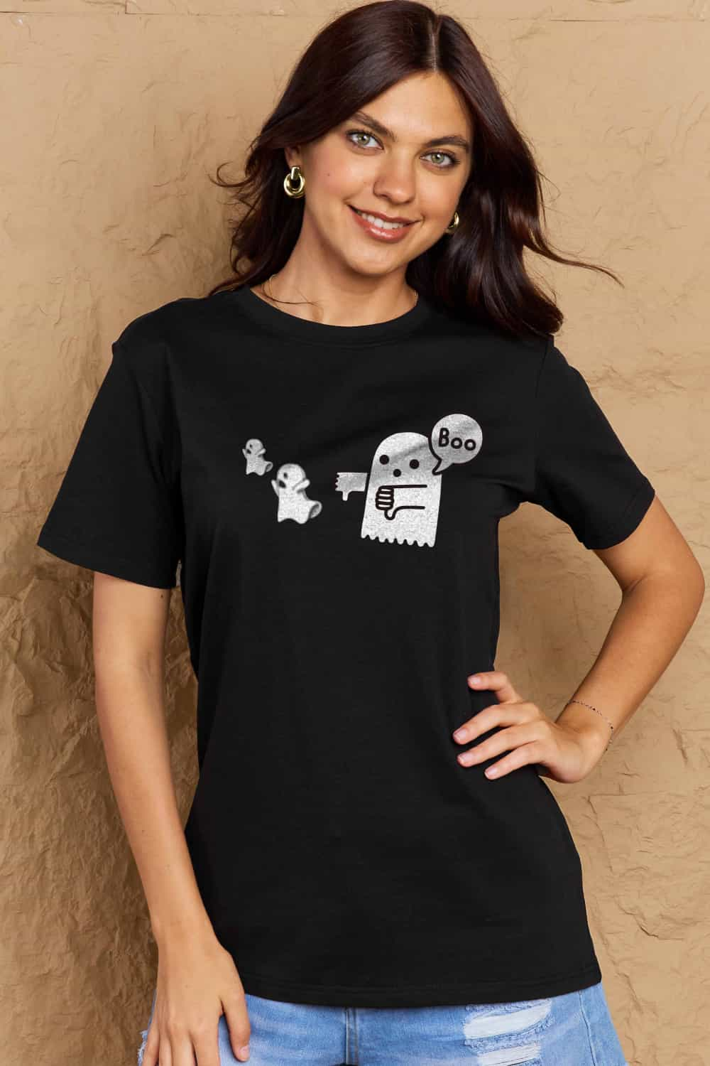 Simply Love BOO Graphic Cotton T-Shirt