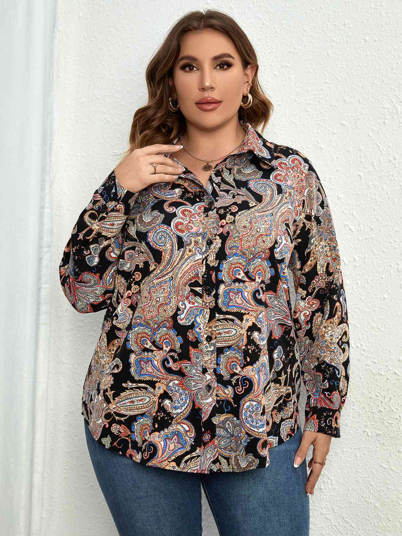 Printed Long Sleeve Shirt