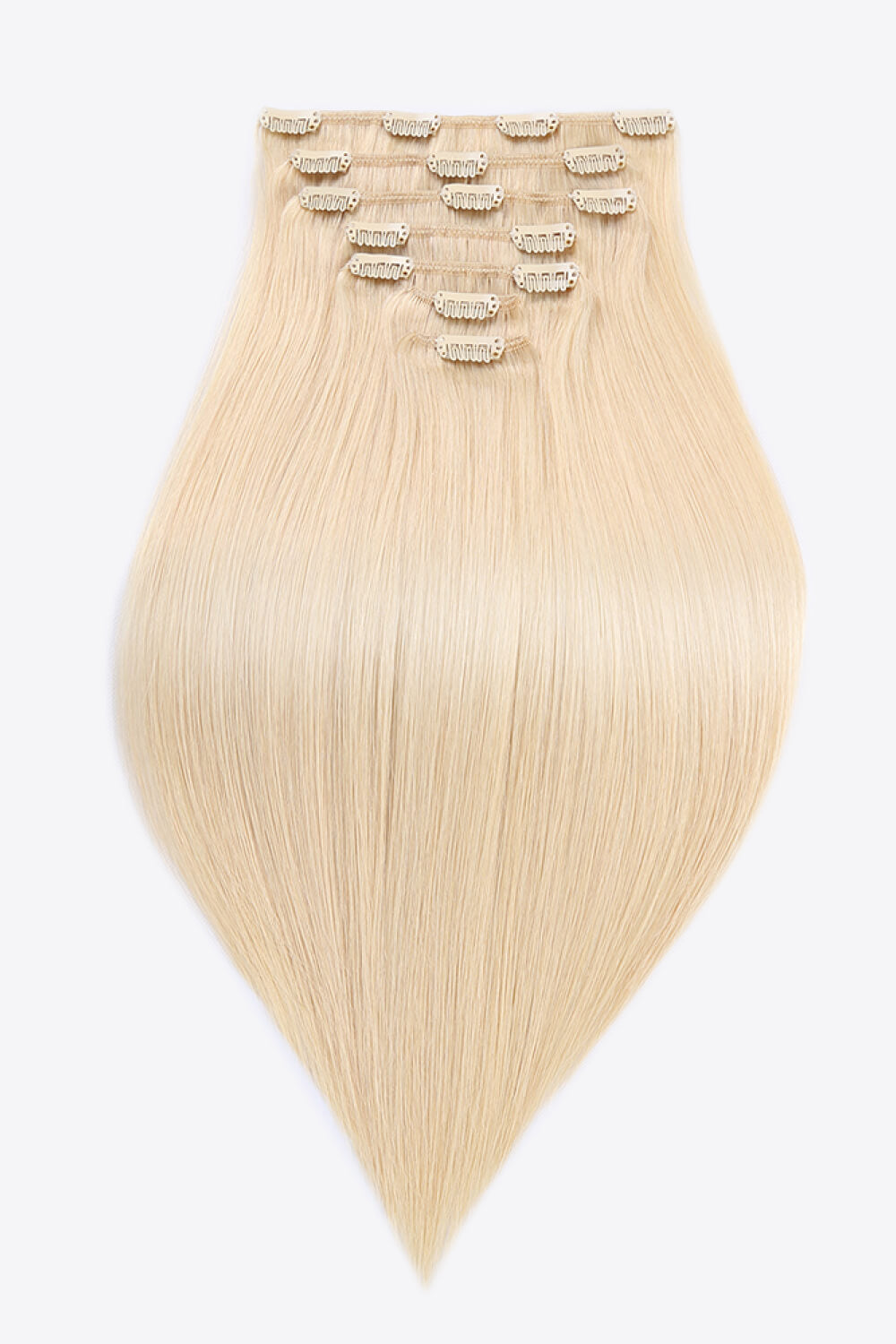 20" 120g Clip-in Hair Extensions Indian Human Hair in Blonde Trendsi