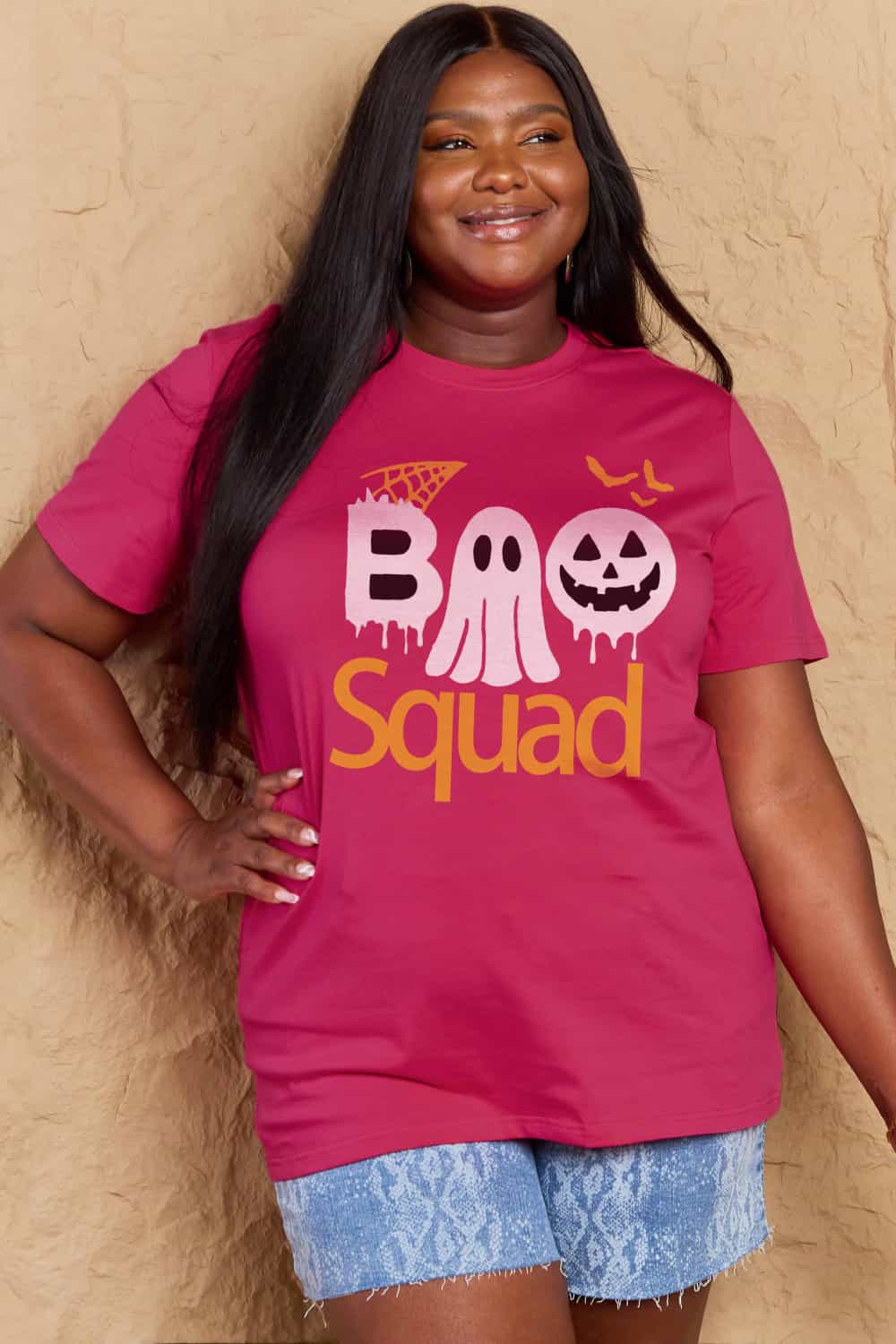 Simply Love BOO SQUAD Graphic Cotton T-Shirt