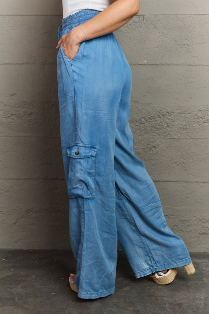 GeeGee Out Of Site Denim Cargo Pants