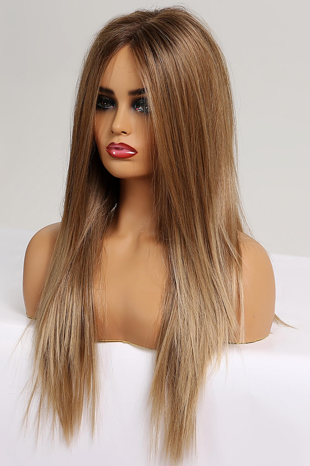 13*2" Lace Front Wigs Synthetic Long Straight 26'' 150% Density Trendsi