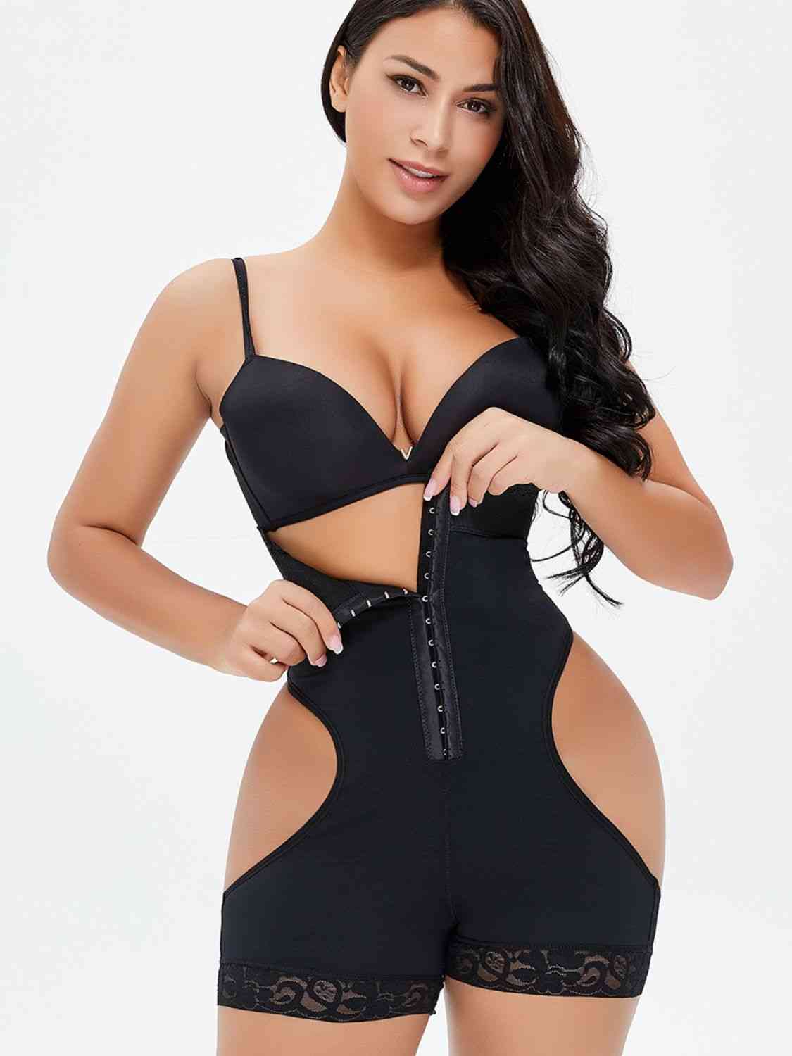 Hook-and-Eye Under-Bust Shaping Bodysuit